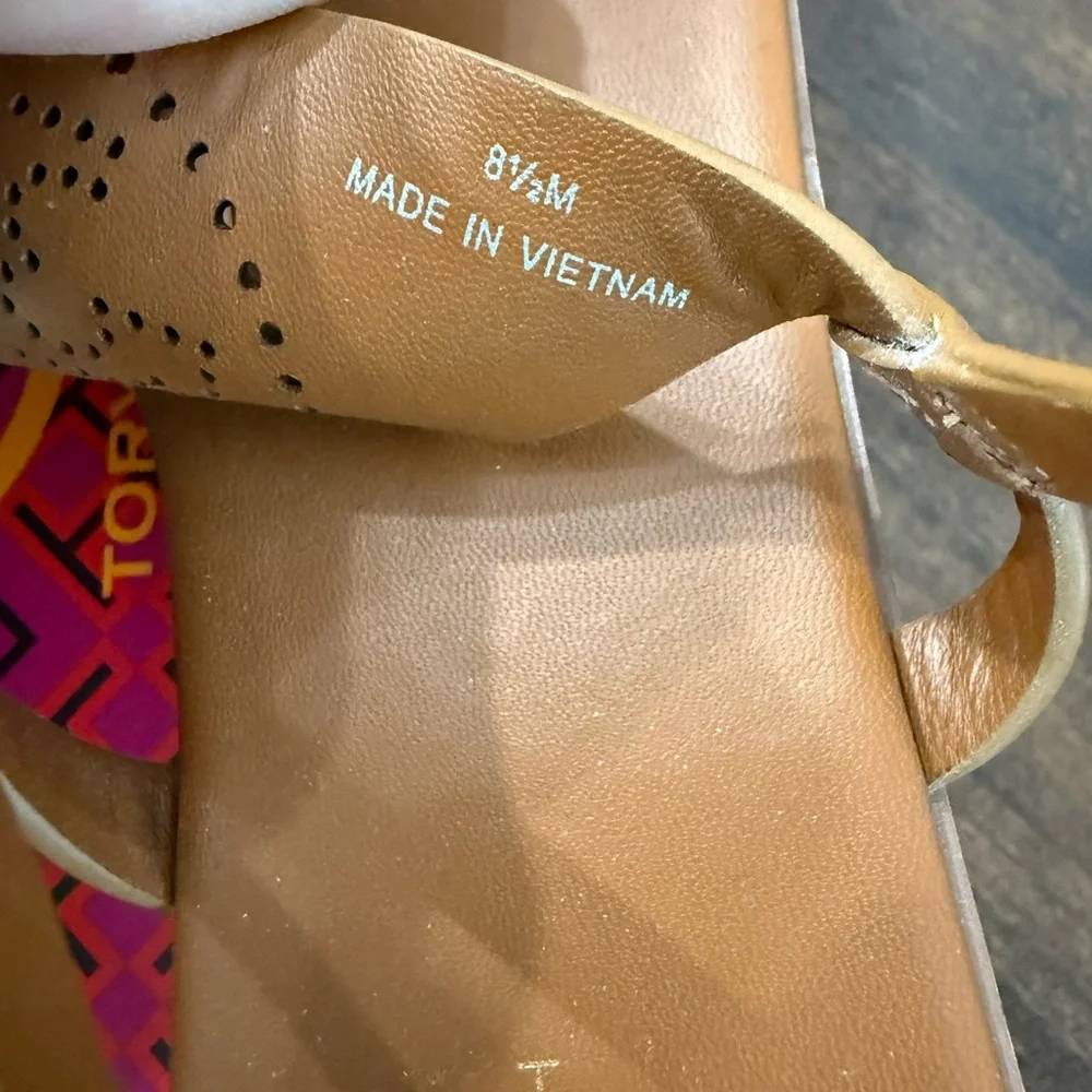 Tory Burch -CAPRI PERF SANDAL GRACE -COCONUT SUGAR- sandal - Picture 8 of 8